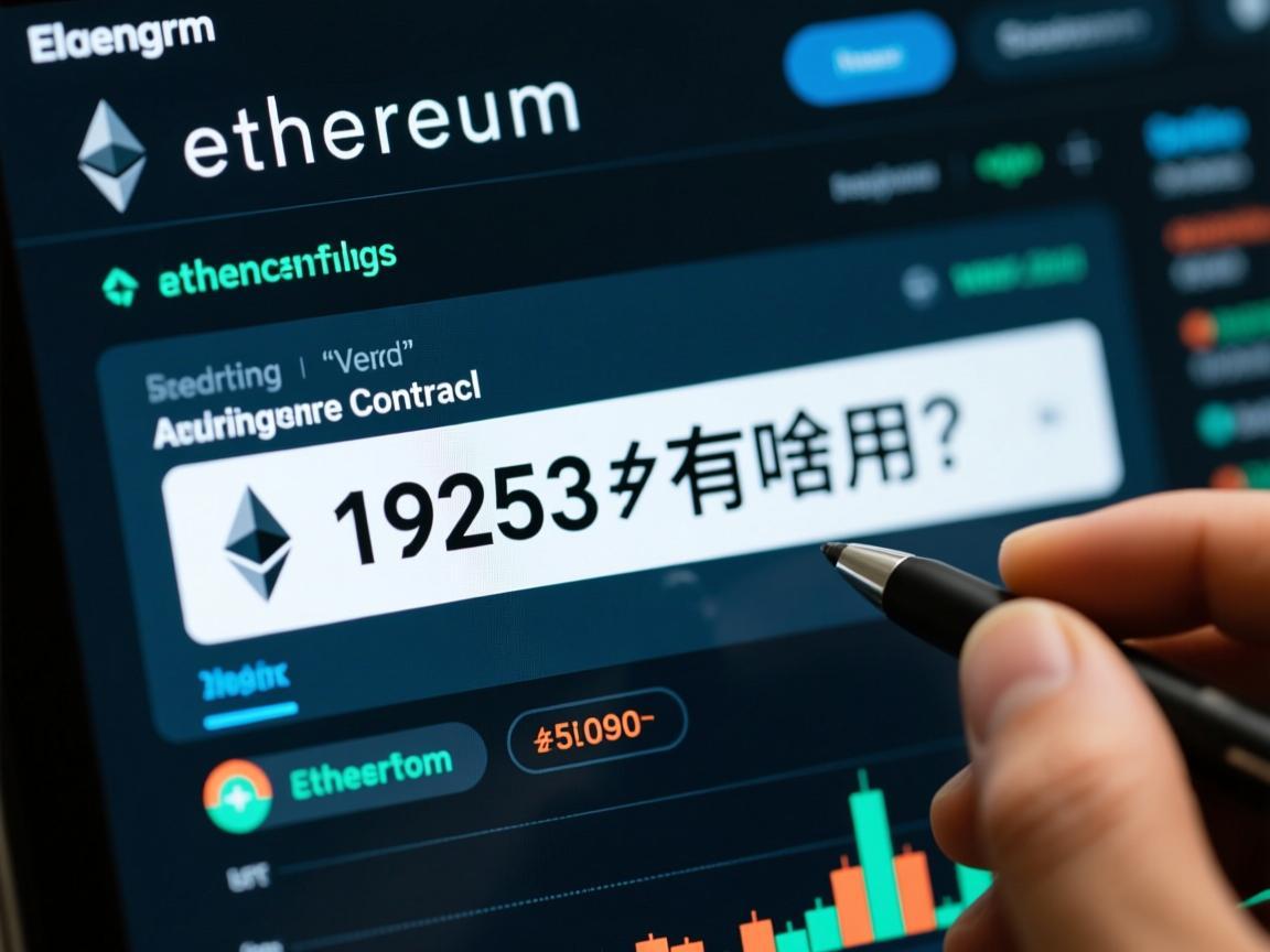 以太坊智能合约地址有啥用？