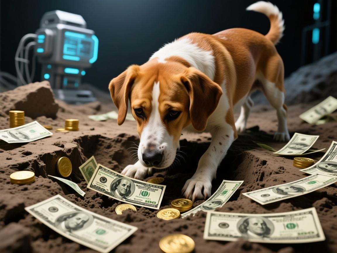 狗狗刨出冥币图片大全，一场荒诞又心酸的意外考古