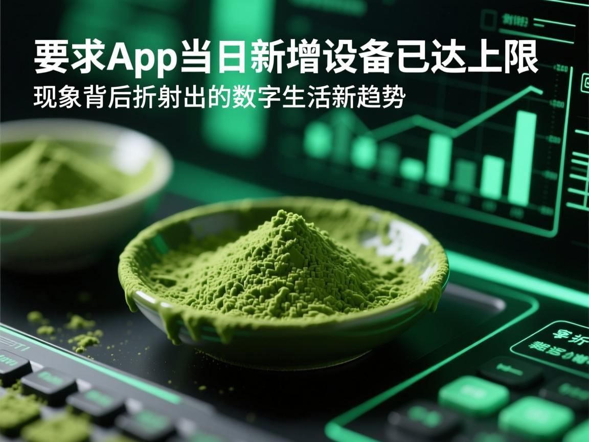 抹茶App当日新增设备已达上限，现象背后折射出的数字生活新趋势