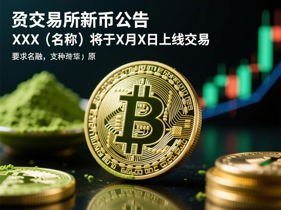 抹茶交易所新币公告，XXX（币种名称）将于X月X日上线交易