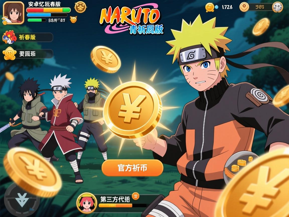 火影忍者作为无数玩家的青春回忆，其安卓版游戏中祈愿币的获取更是关乎忍者阵容的养成与体验。然而，官方祈愿币价格较高且充值渠道有限，部分玩家会选择第三方代充服务，这一现象背后却隐藏着诸多风险