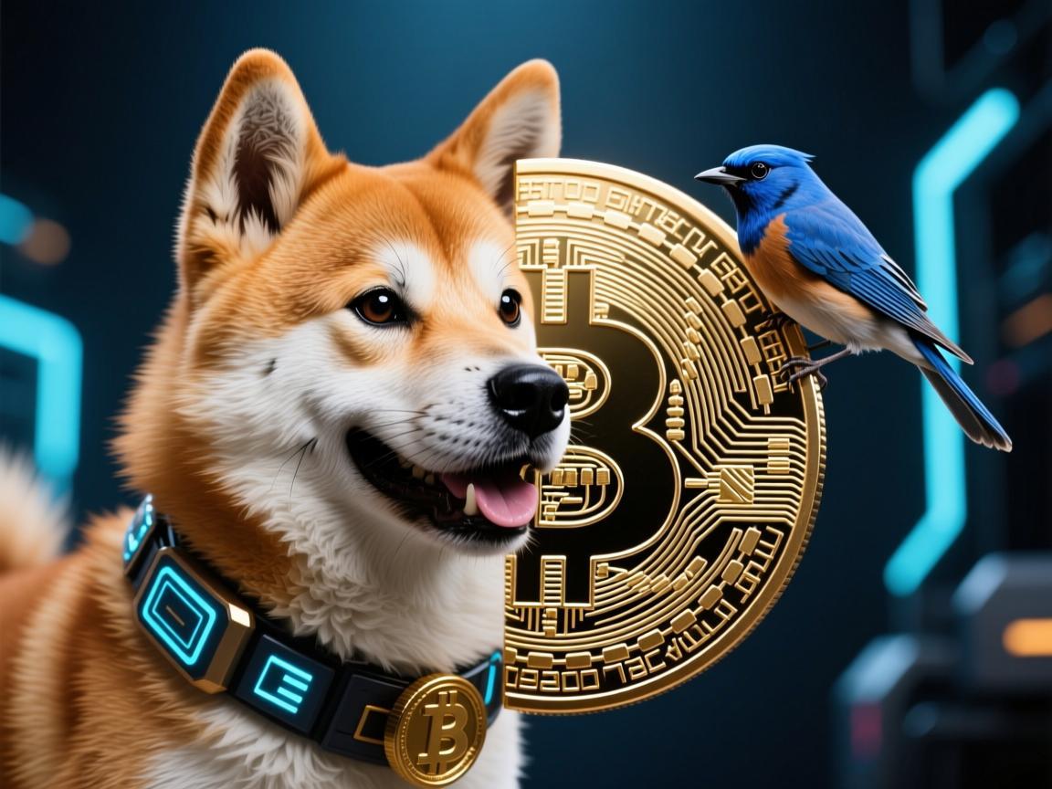 币圈双面图腾，当柴犬遇上蓝鸟