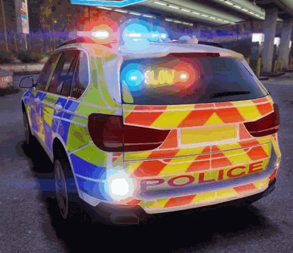 蓝冰版带闪灯:警车模拟