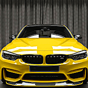 真正的宝马汽车漂移和驾驶