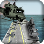 前线空中射击炮手直升机