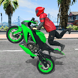 超级英雄摩托特技赛车