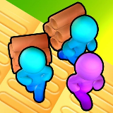 花园土地3D工艺和木材