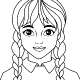 儿童女孩涂色游戏