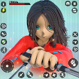 动漫高中女生斗士
