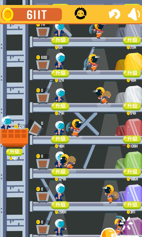 一起来挖矿(放置黄金矿工)