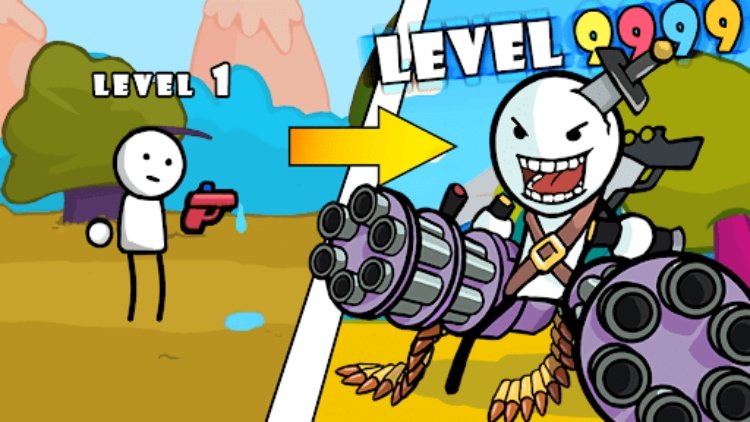 One Gun Stickman 2: 射击离线游戏