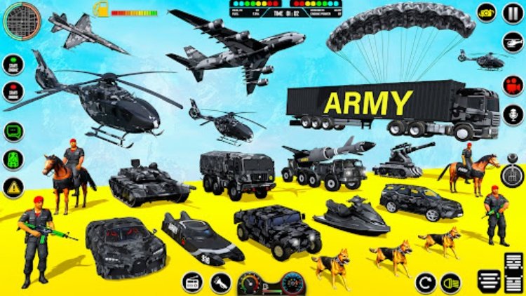 军用卡车驾驶卡车游戏