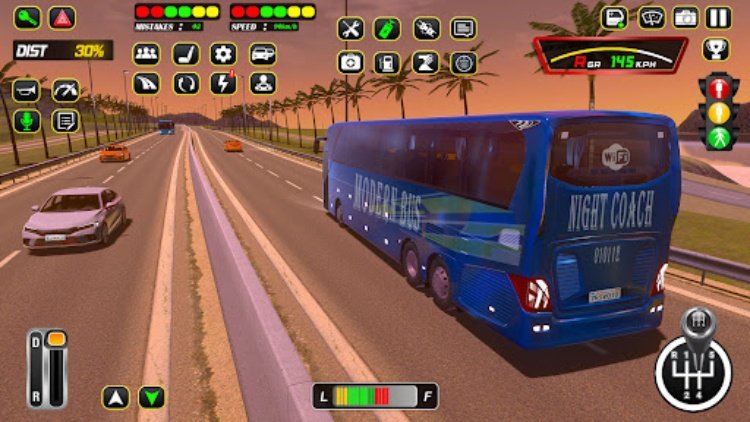 US City Coach Bus Driving Game