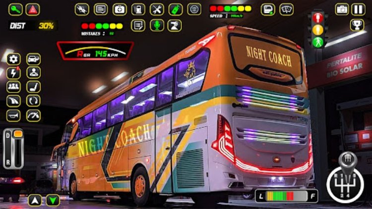 US City Coach Bus Driving Game