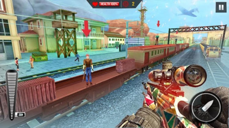 Train Shooting Game: War Games