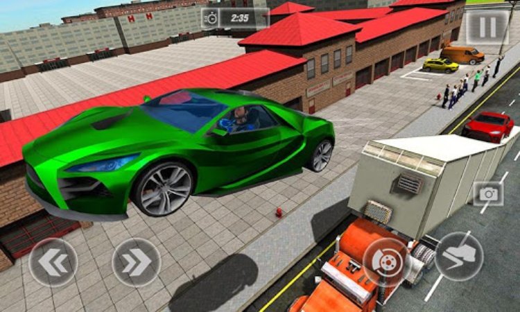 坡道汽车跳跃游戏 3D