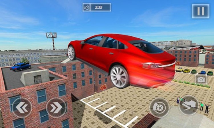 坡道汽车跳跃游戏 3D