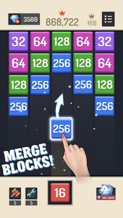Merge Block  2048 Puzzle