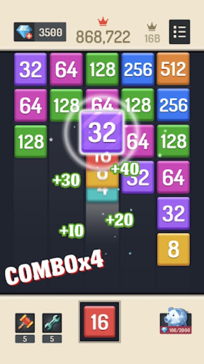 Merge Block  2048 Puzzle
