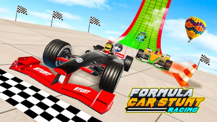 Formula Car Stunt Racing Ramp