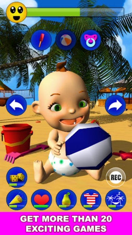 我的宝贝：Babsy在海滩3D