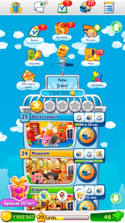 Pocket Tower－Hotel Builder