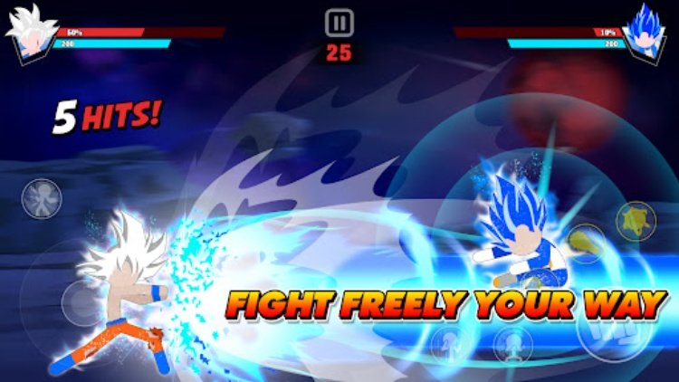 Stickman Battle Fight: 传奇龙战士