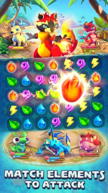 Monster Tales: Match 3 Puzzle