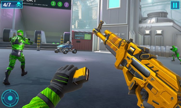 FPS 机器人射击游戏：枪支游戏