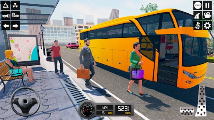 教练 驾驶 公共汽车 模拟器 3d