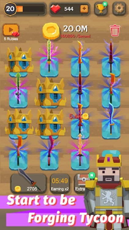 合并宝剑  挂机锻造大亨