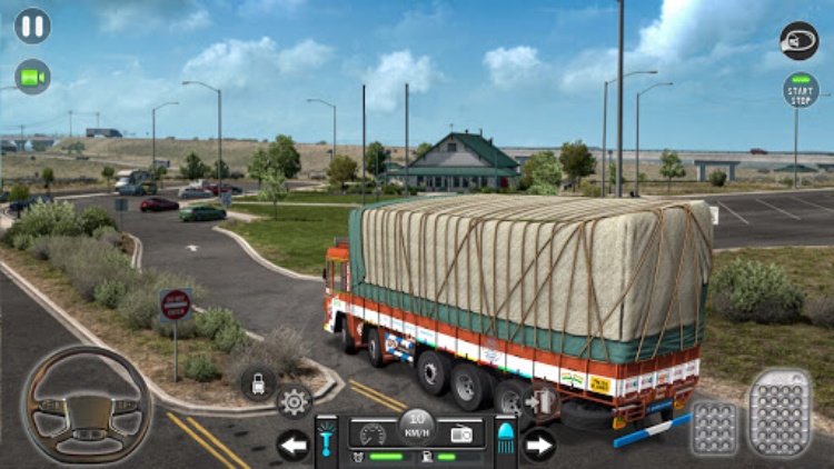 Mountain Cargo Truck Driving