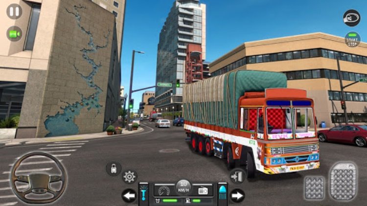 Mountain Cargo Truck Driving