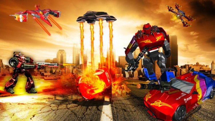 Robot Car Drone Transform: Rob