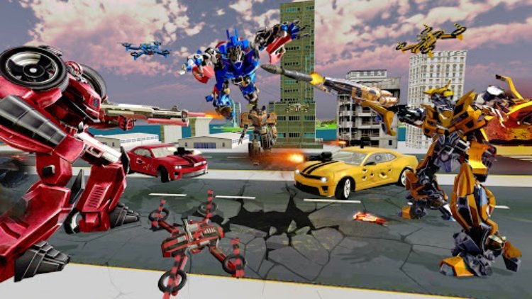 Robot Car Drone Transform: Rob