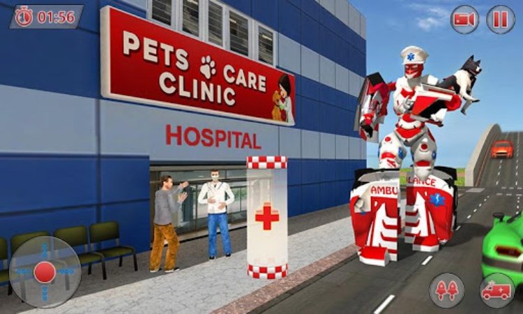 Ambulance Robot City Rescue