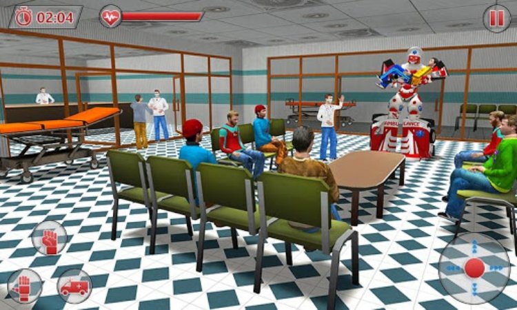Ambulance Robot City Rescue