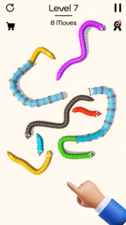 Tangled Snakes: Puzzle Game