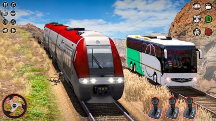 Train Racing 3d Bus Vs Train