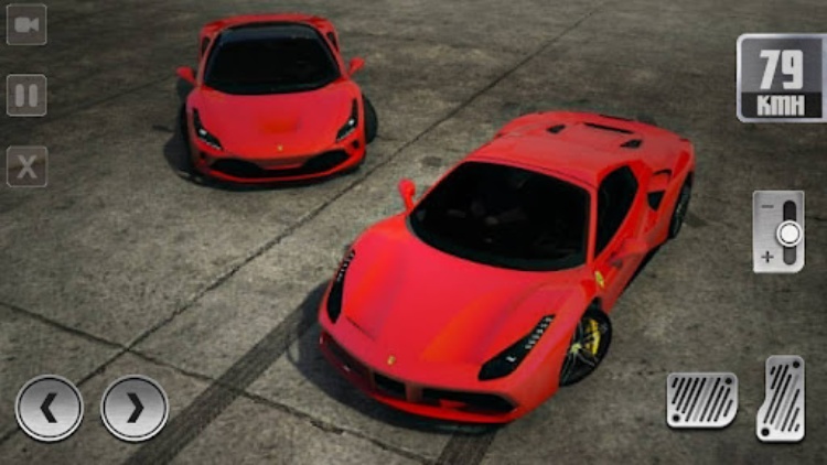 Parking Ferrari 488 Fun City