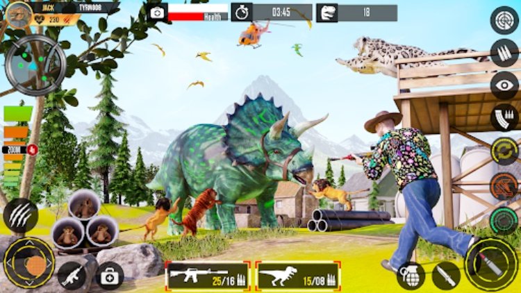 Real Dino Hunting Gun Games
