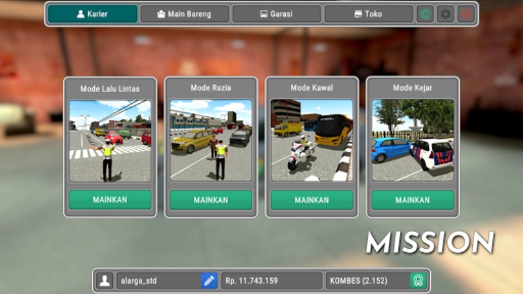 AAG Petugas Polisi Simulator