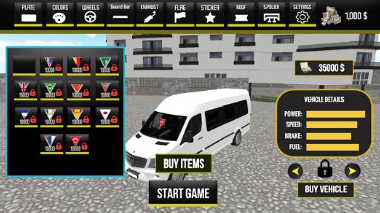 Van games bus simulator game