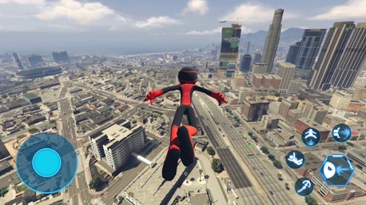 Spider Stickman Rope