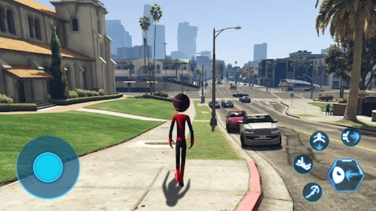 Spider Stickman Rope