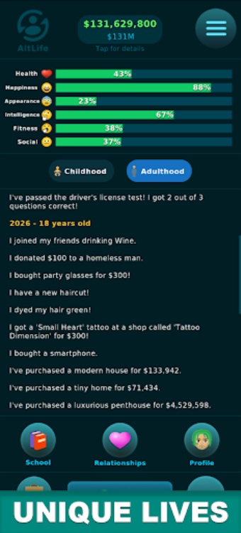 AltLife  Life Simulator