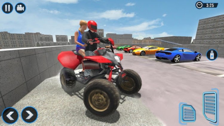 ATV Quad City自行车模拟器：自行车出租车游戏