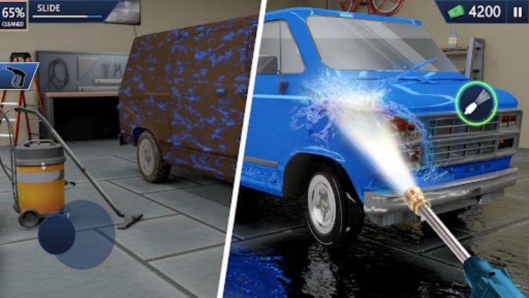 Power Gun  Washing Simulator
