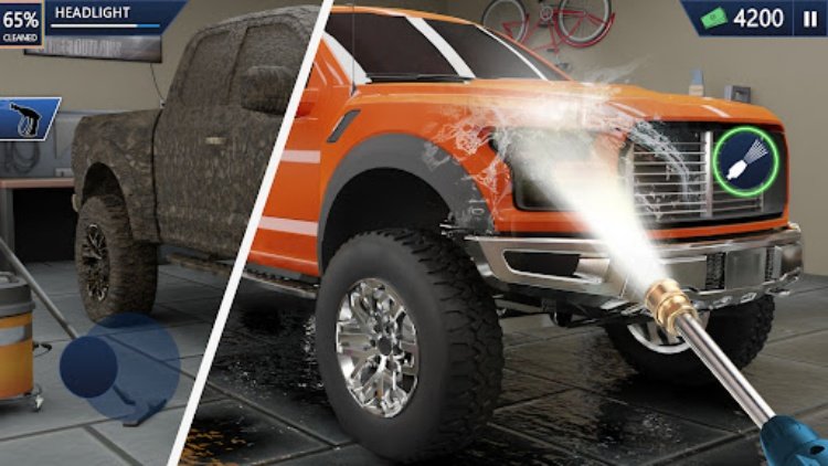 Power Gun  Washing Simulator