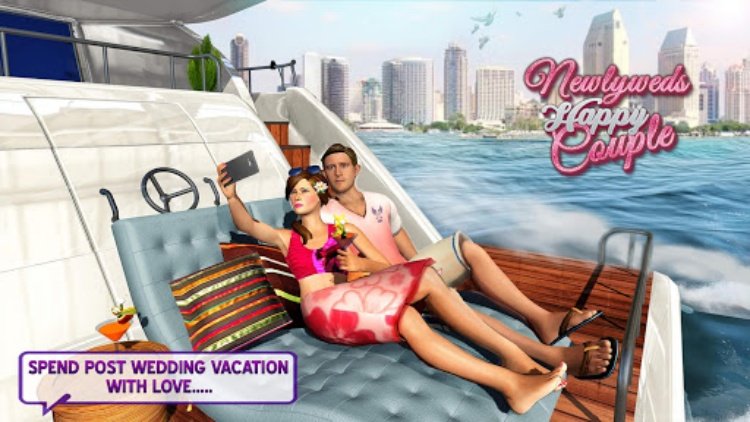 Newlywed Happy Couple Family